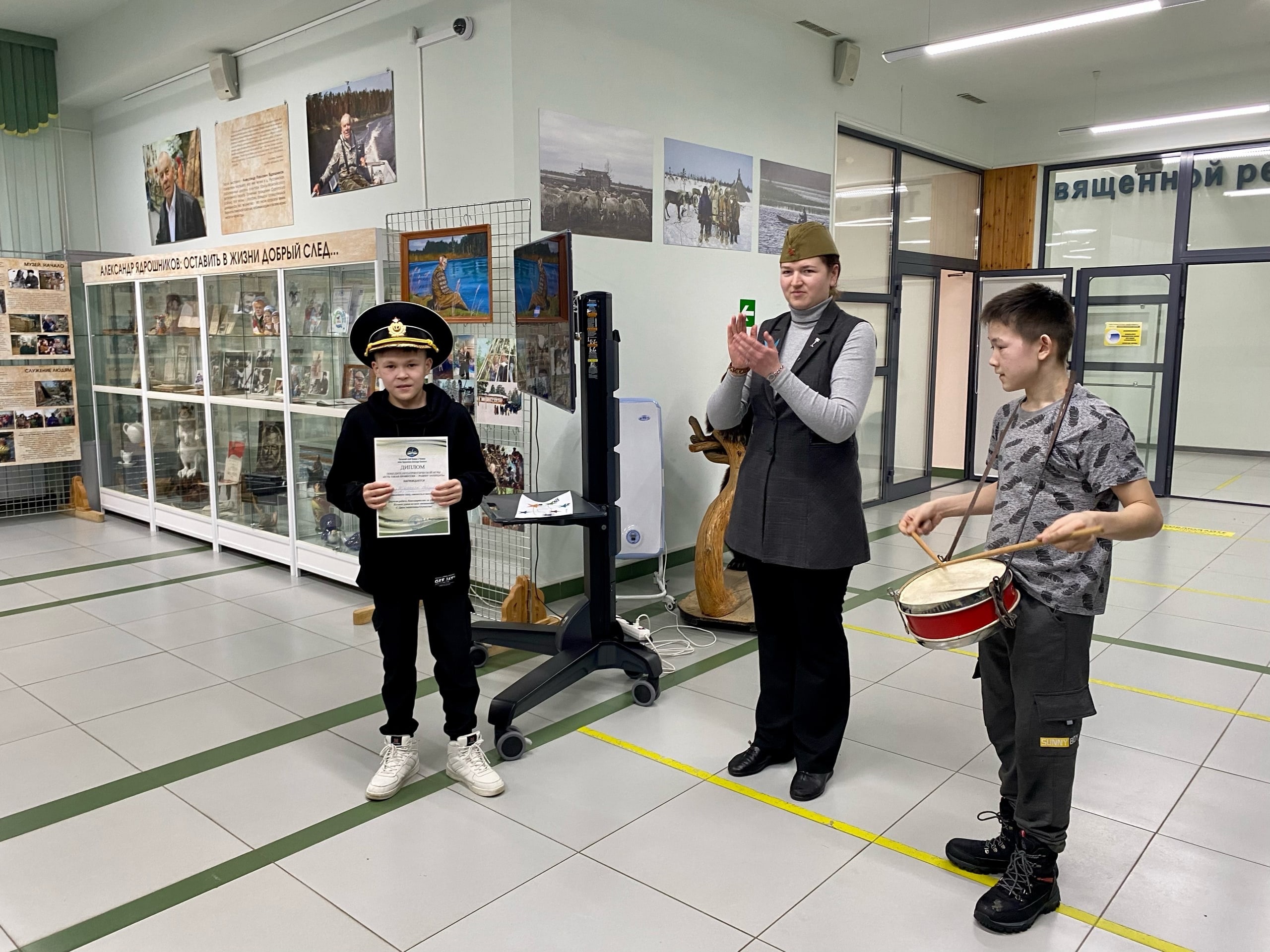 В патриотической игре приняли участие ребята корпуса старших мальчиков  Русскинской школы - Русскинской музей Природы и Человека